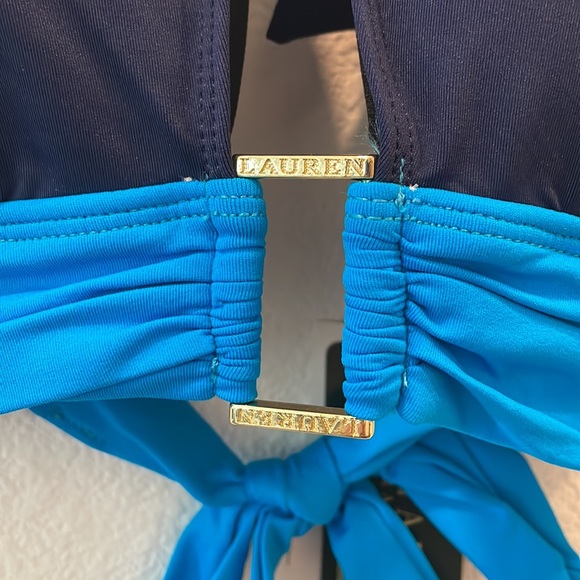 Ralph Lauren Blue Triangle Bikini Top NWT - Picture 2 of 3
